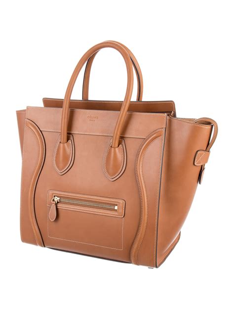 celine mini luggage tote brown|celine mini luggage tote sale.